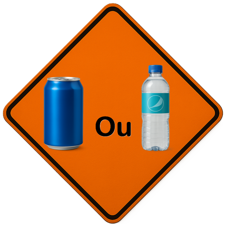 Liqueur ou bouteille d'eau